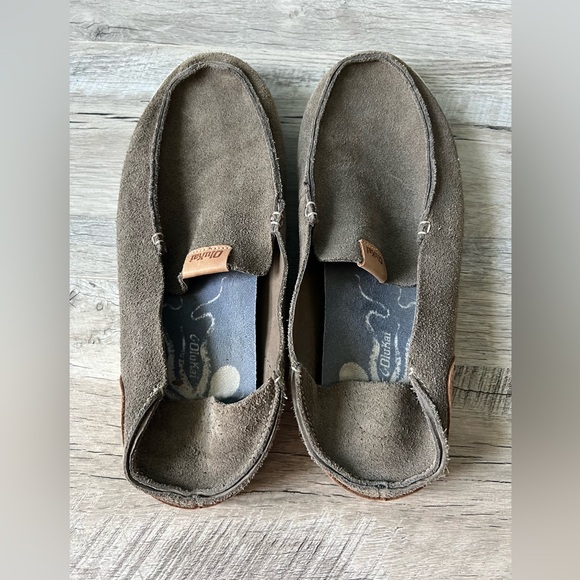 OluKai NaluKai Kala Slip On Mens 10.5 
 Gray Casual Comfort Shoes - Picture 5 of 6